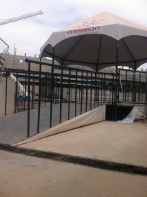 Odvodňovací žľab v São Paulo: Arena Corinthians.