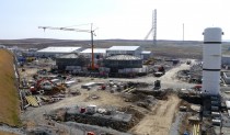 Construction in progress at the Shetland Gas Plant