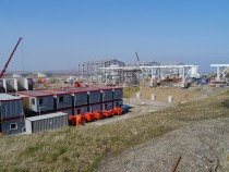 Construction in progress at the Shetland Gas Plant