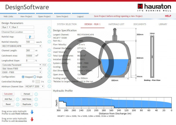 Hydraulic design software - introduction video