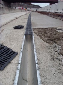 Extension of Highway A 14 in Italy for a third lane with HAURATON Channels