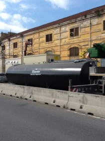 Rain water treatment at the seaport of Naples