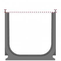 CANALES DE SERVICIO RECYFIX®PRO con bastidor integrado de polipropileno con bastidor de 20 mm de altura.